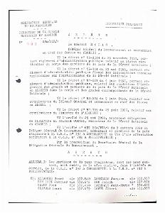 6 AFFECTATIONS DE 1958 SIGNE PAR LE GENERAL RAOUL SALAN (1)